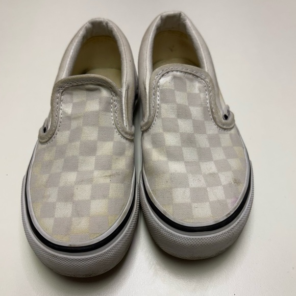 2/10$ Vans Toddler Girls 11 Slip On Classic Checkered Sneaker Shoe Light Purple - Picture 1 of 7
